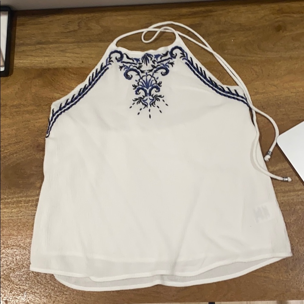 Cute white halter top